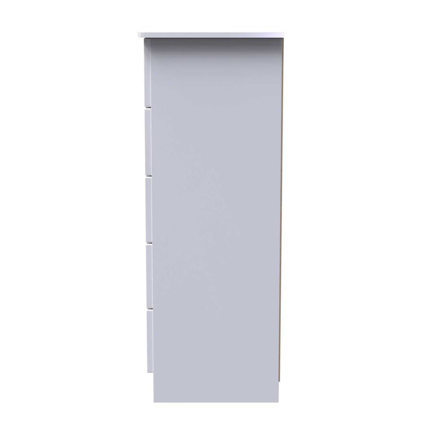 Camden Tall Tallboy White 5 Drawers 108cm