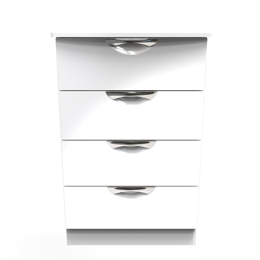 Camden Chest of Drawers White 4 Drawers 58cm