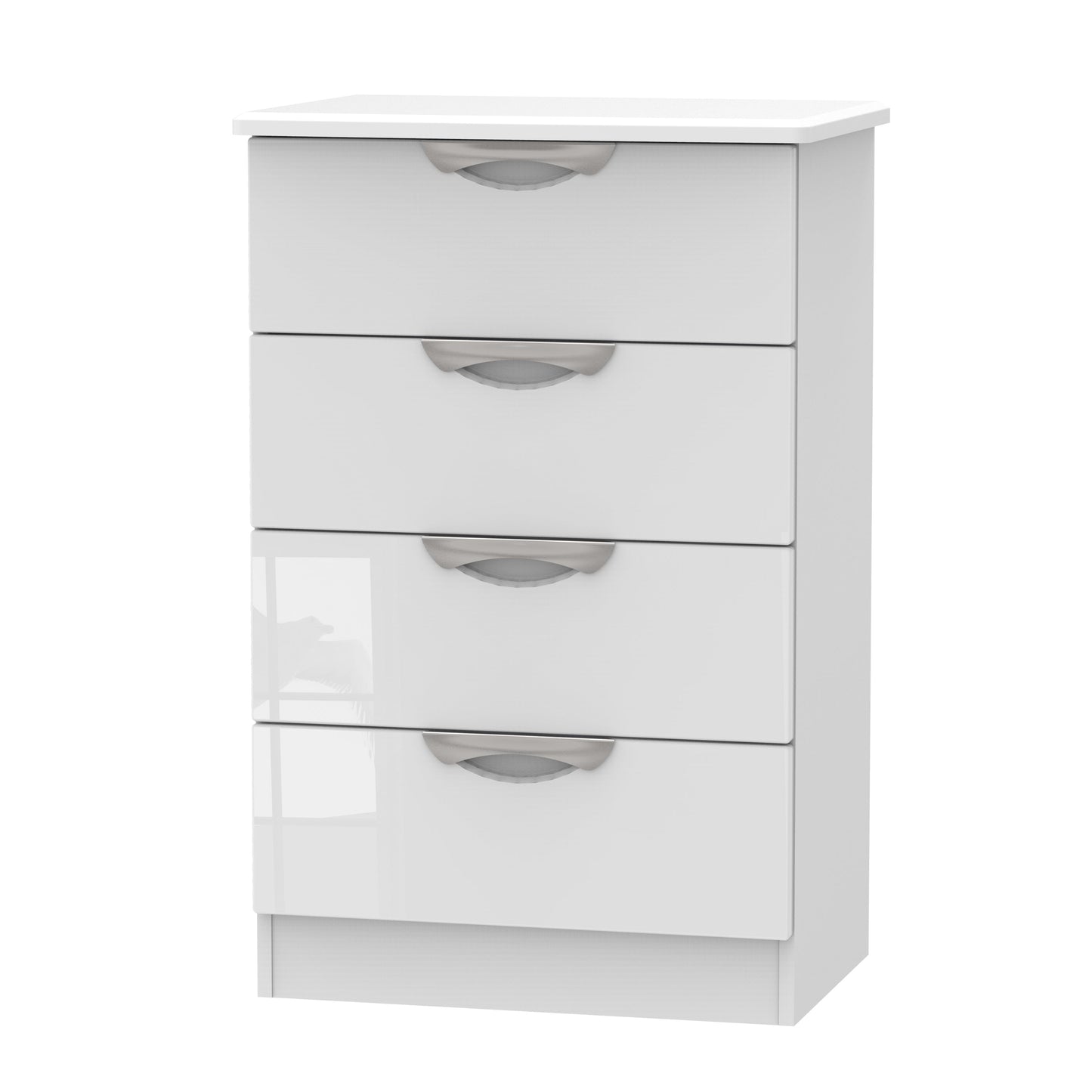 Camden Chest of Drawers White 4 Drawers 58cm