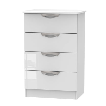 Camden Chest of Drawers White 4 Drawers 58cm