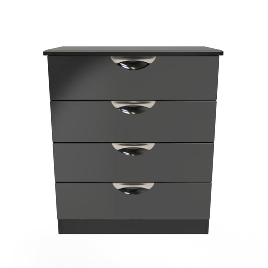 Camden Chest of Drawers Black 4 Drawers 89cm