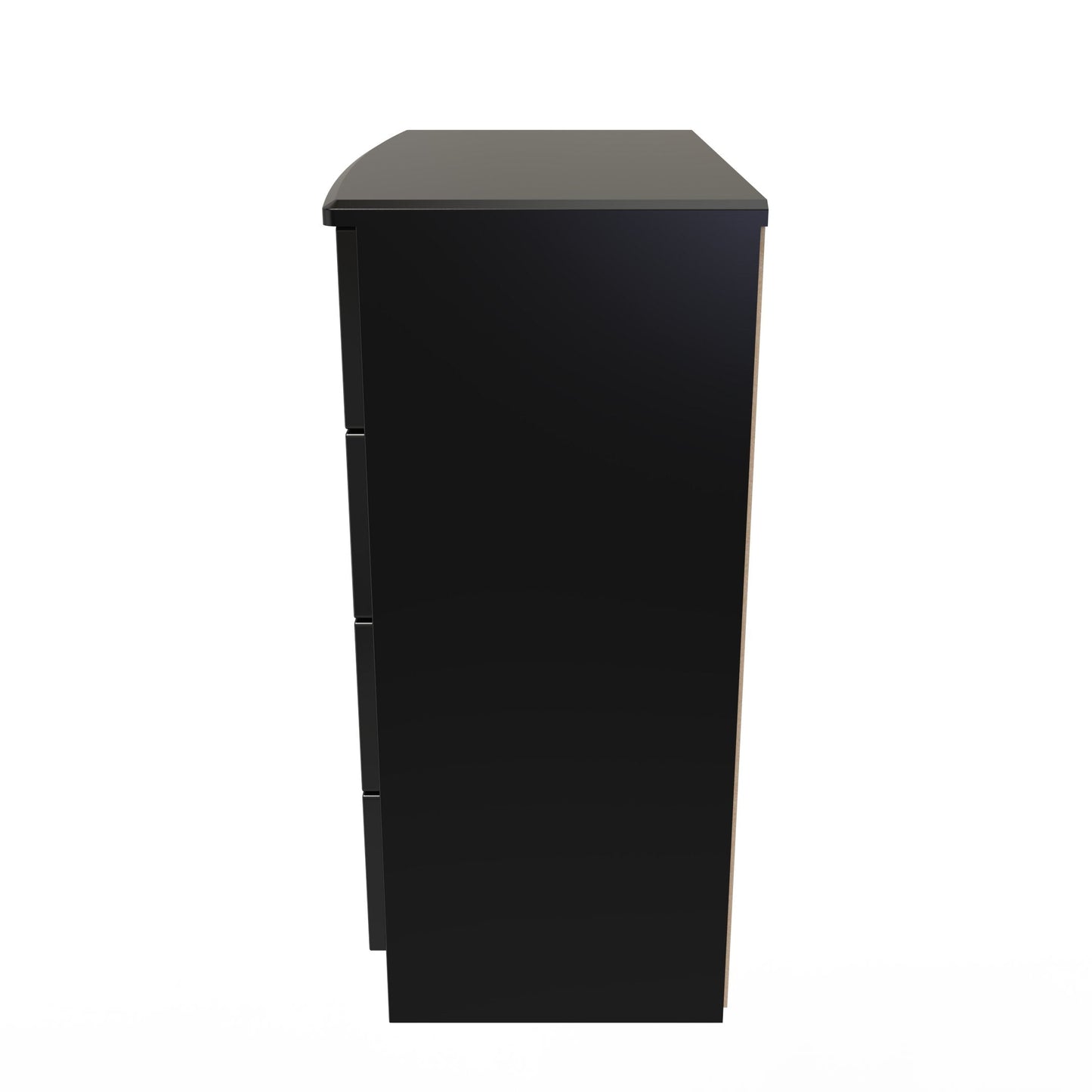 Camden Chest of Drawers Black 4 Drawers 89cm