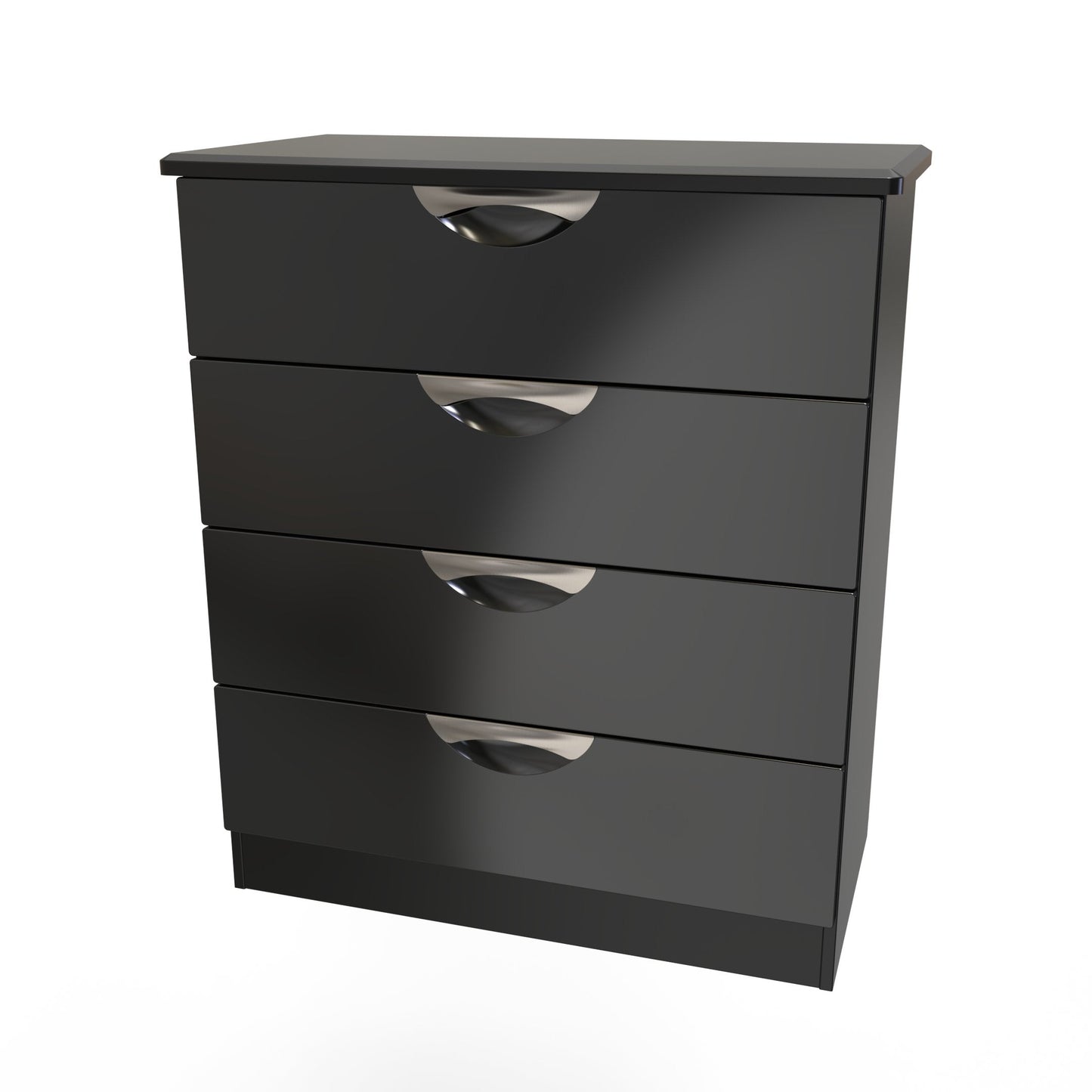 Camden Chest of Drawers Black 4 Drawers 89cm