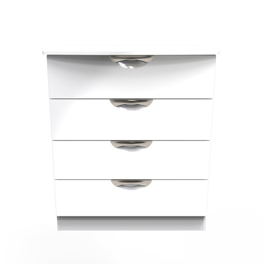 Camden Chest of Drawers White 4 Drawers 77cm