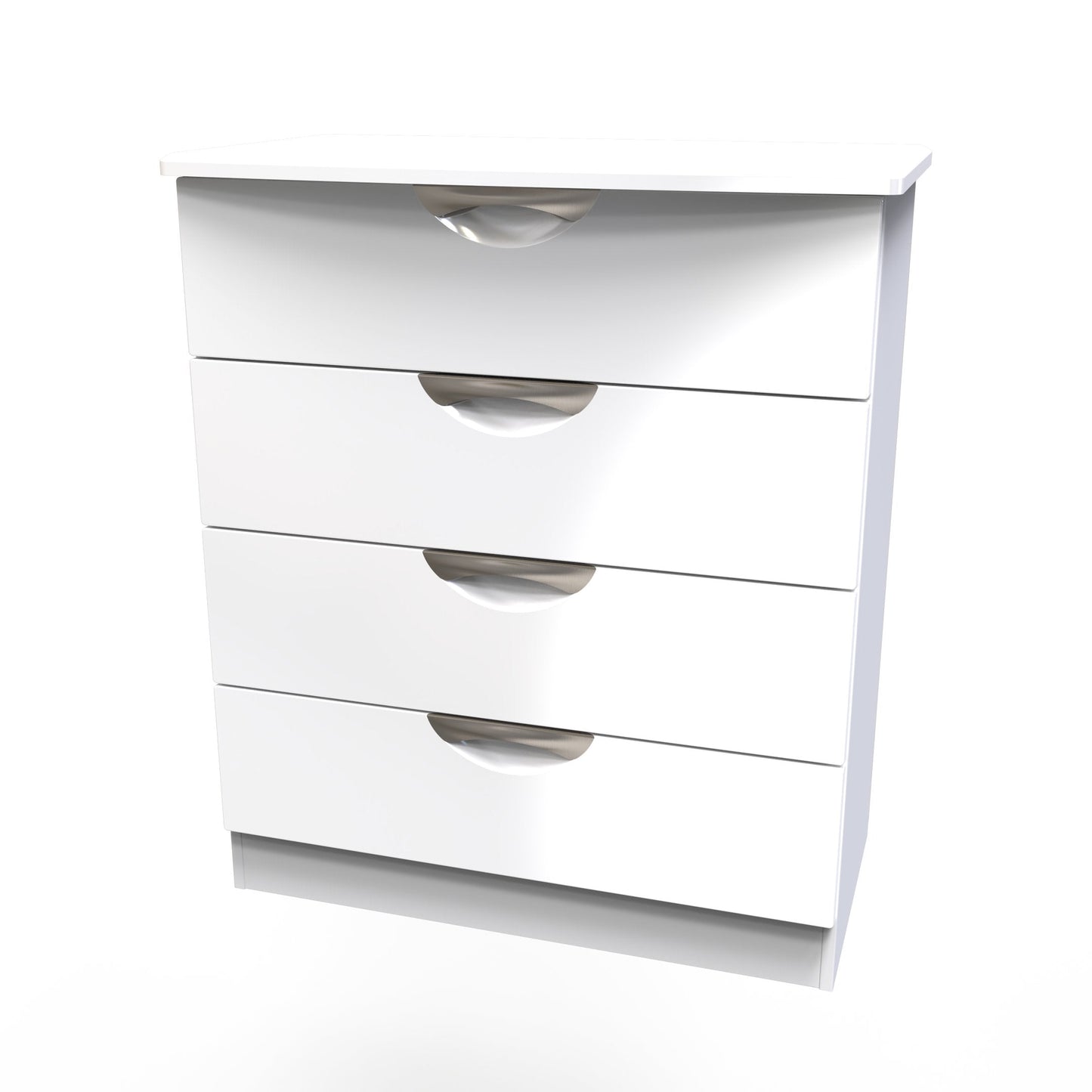 Camden Chest of Drawers White 4 Drawers 77cm