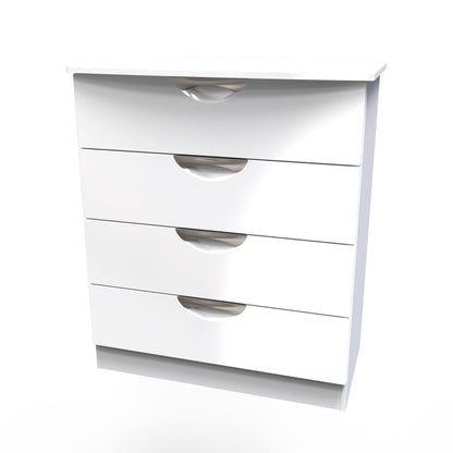 Camden Chest of Drawers White 4 Drawers 77cm