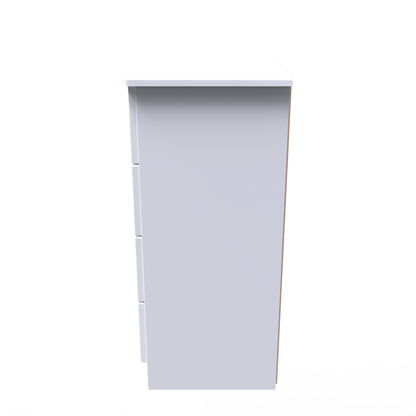 Camden Chest of Drawers White 4 Drawers 77cm