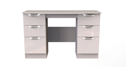 Camden Desk Off-White 6 Drawers 128cm