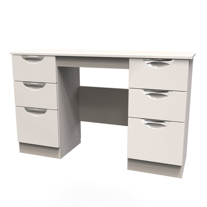 Camden Desk Off-White 6 Drawers 128cm