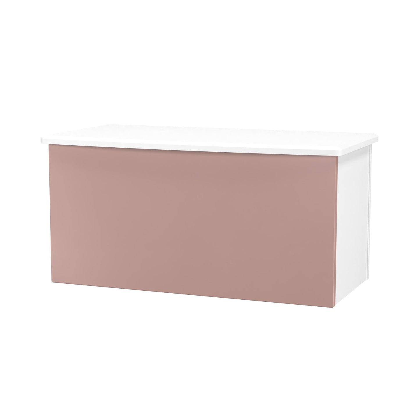 Camden Blanket Box Pink & White 1 Door 84cm