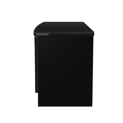 Camden Large Chest of Drawers Black 4 Drawers 112cm