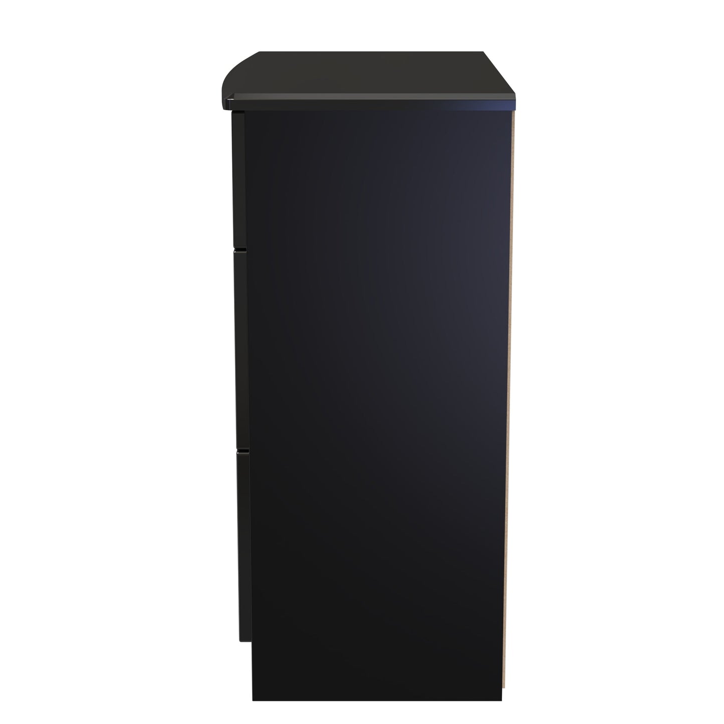 Camden Chest of Drawers Black 3 Drawers 89cm