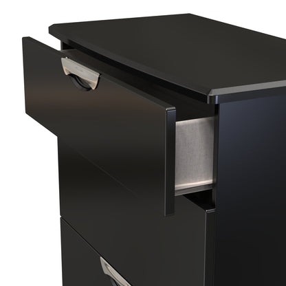 Camden Chest of Drawers Black 3 Drawers 89cm