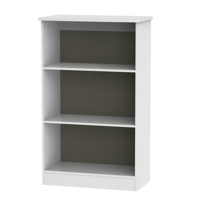 Camden Tall Bookcase White 3 Shelves 125cm