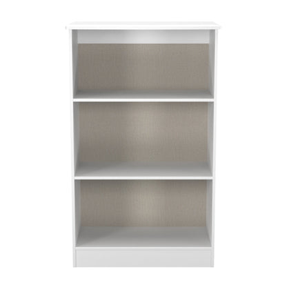 Camden Tall Bookcase White 3 Shelves 125cm