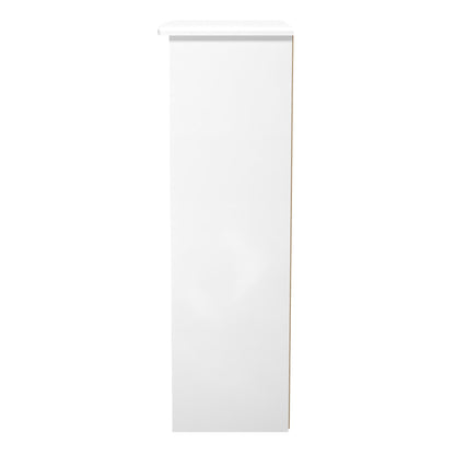 Camden Tall Bookcase White 3 Shelves 125cm