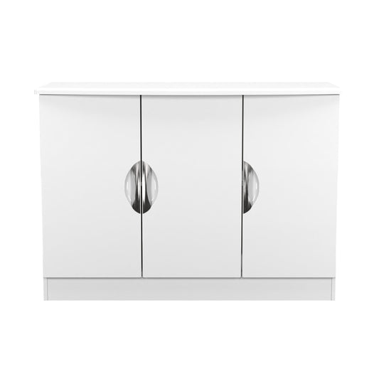 Camden Large Sideboard White 3 Doors 112cm