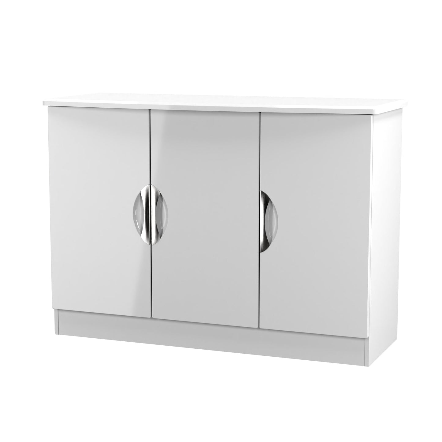 Camden Large Sideboard White 3 Doors 112cm