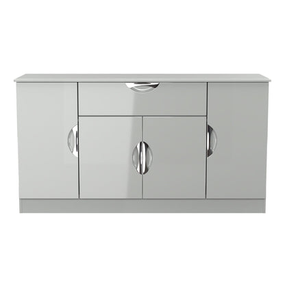 Camden Large Sideboard Grey 4 Doors 3 Shelves 1 Drawer 146cm