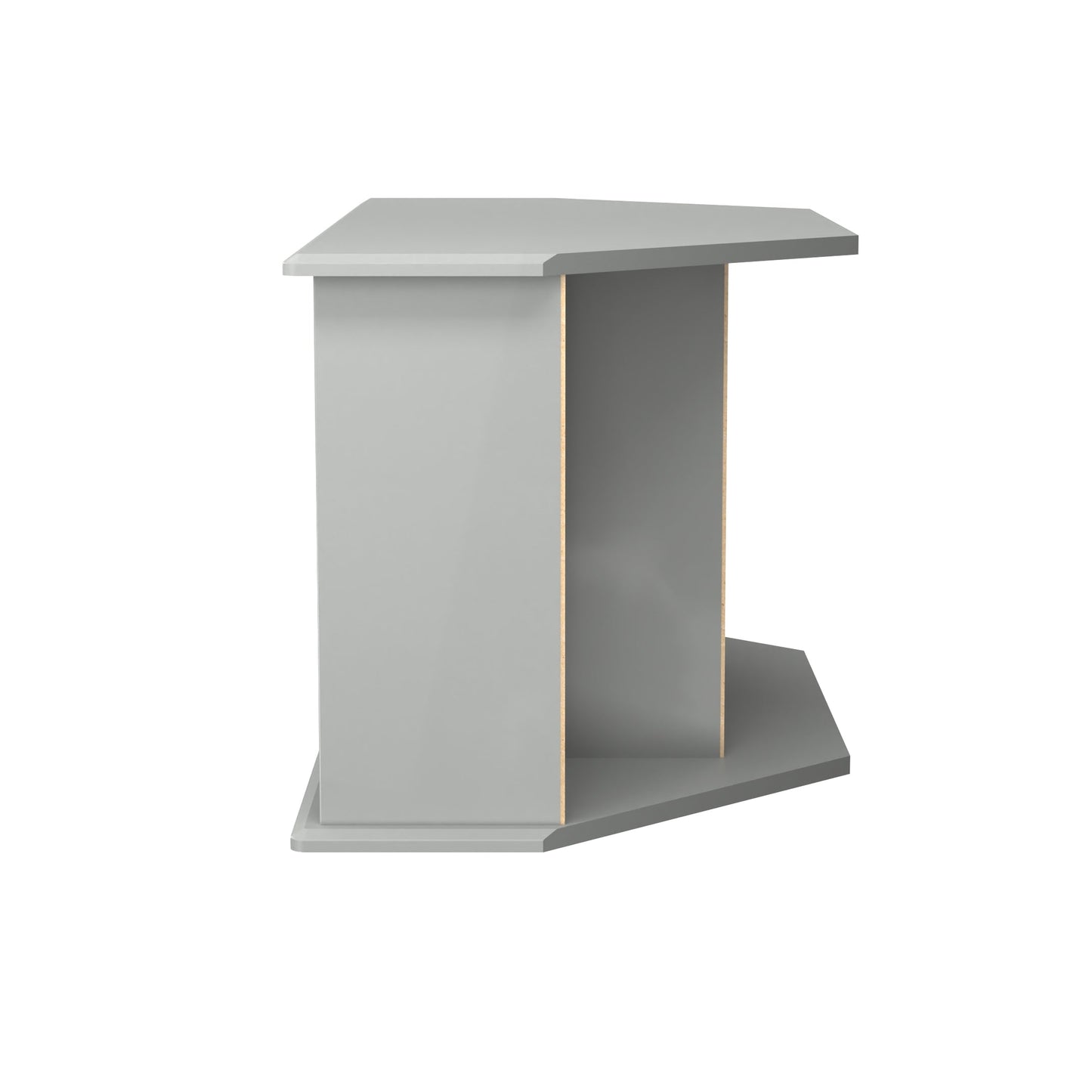 Camden Corner Corner TV Unit Grey 5 Shelves 1 Drawer 112cm