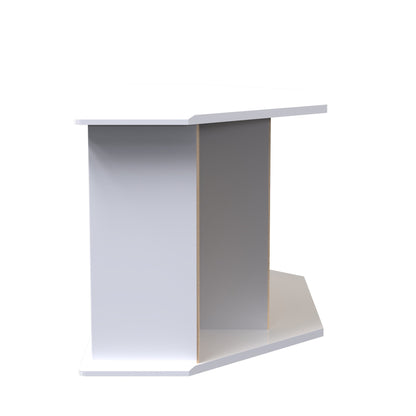 Camden Corner TV Unit White 5 Shelves 1 Drawer 112cm