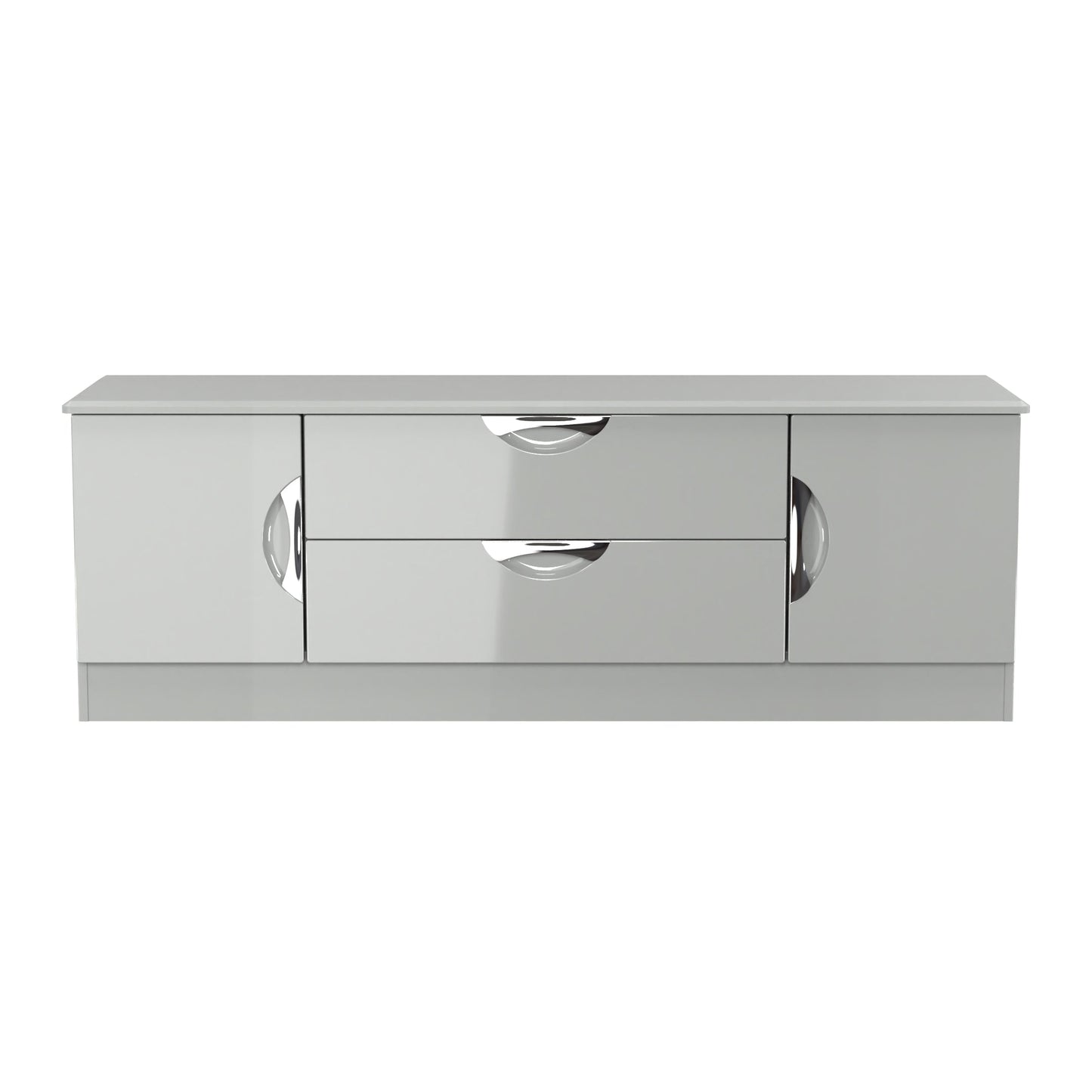 Camden TV Unit Grey 2 Drawers 2 Doors 146cm