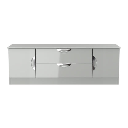 Camden TV Unit Grey 2 Drawers 2 Doors 146cm