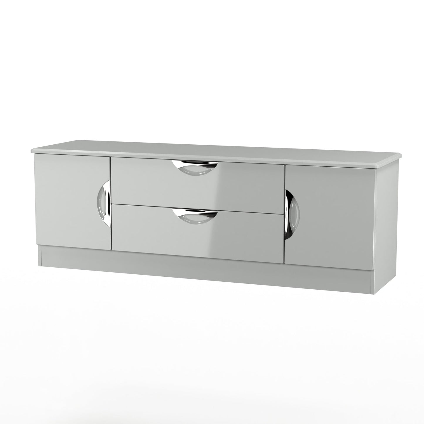 Camden TV Unit Grey 2 Drawers 2 Doors 146cm