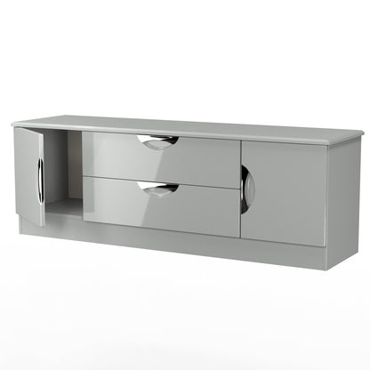 Camden TV Unit Grey 2 Drawers 2 Doors 146cm