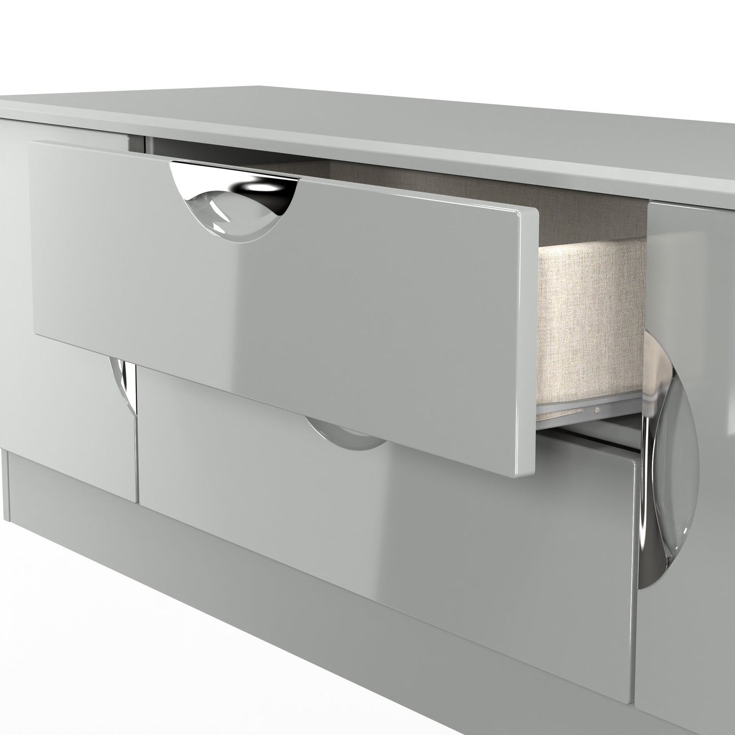 Camden TV Unit Grey 2 Drawers 2 Doors 146cm