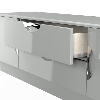 Camden TV Unit Grey 2 Drawers 2 Doors 146cm