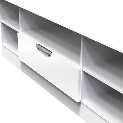 Camden Cupboard White 5 Shelves 1 Drawer 146cm