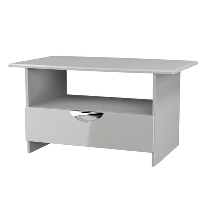 Camden Coffee Table Grey 1 Shelf 1 Drawer 93cm
