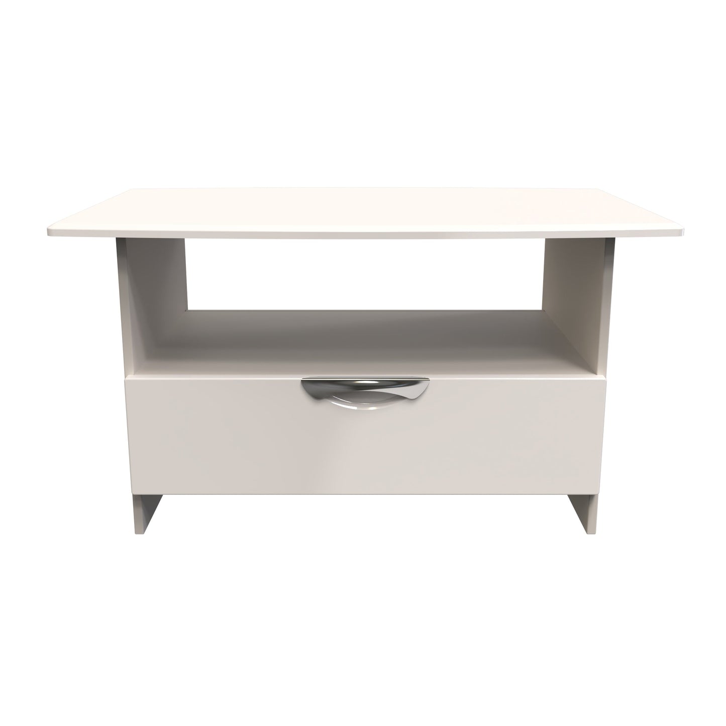 Camden Coffee Table Off-White 1 Shelf 1 Drawer 93cm
