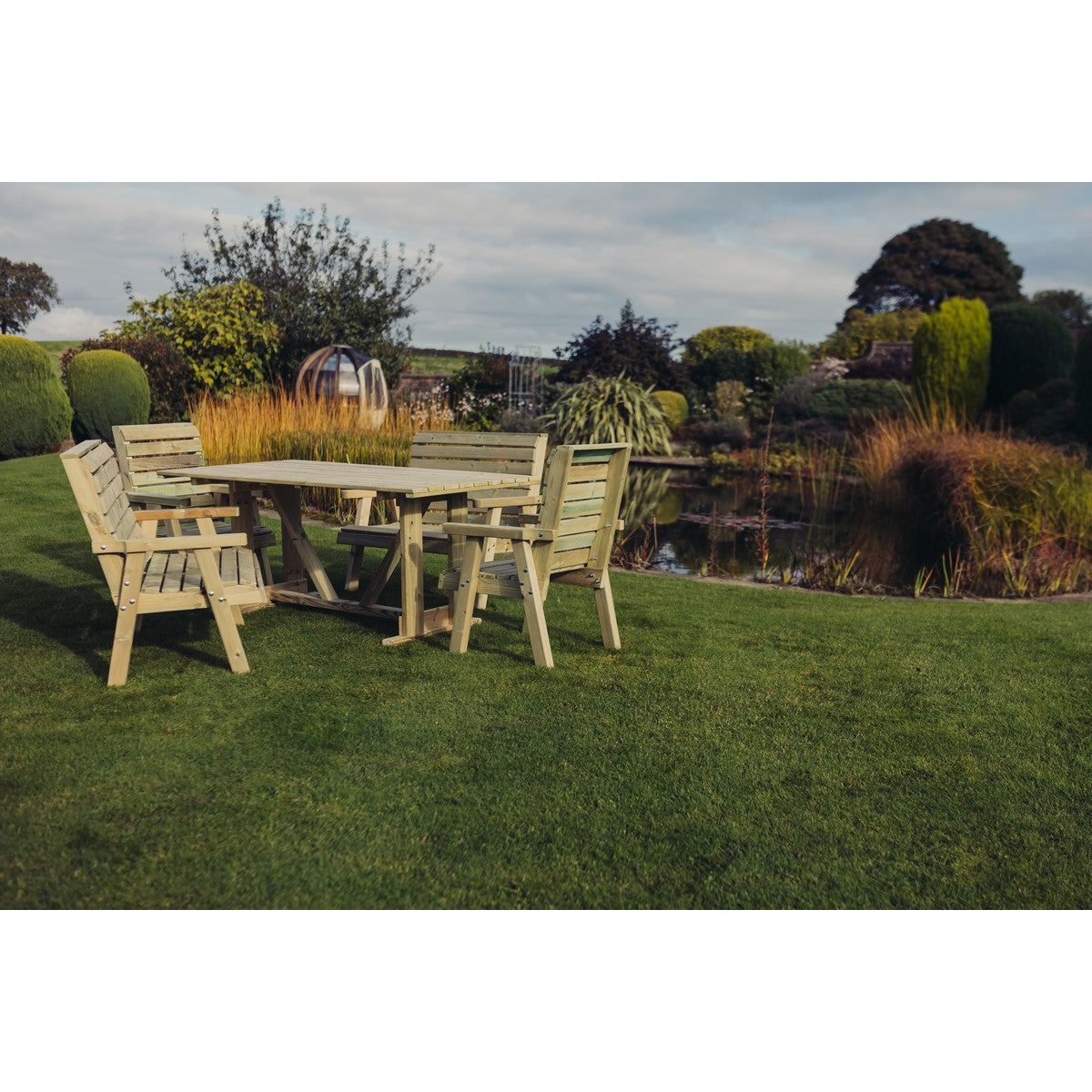 Clover Garden Patio Dining Set by Churnet Valley - 6 Seats - CLOT102