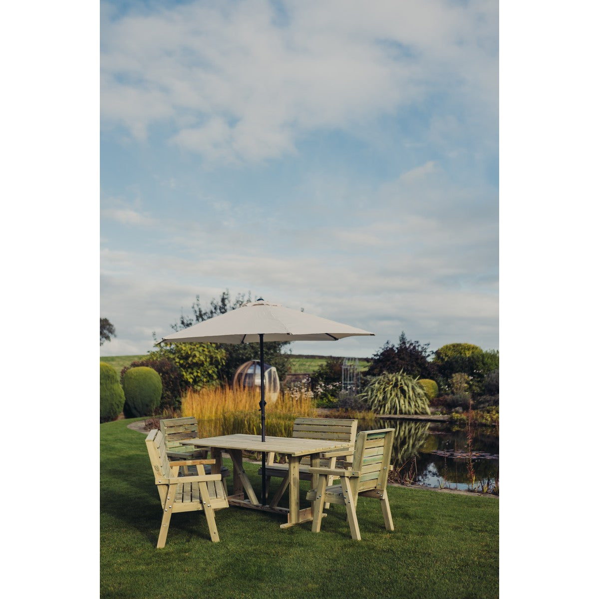 Clover Garden Patio Dining Set by Churnet Valley - 6 Seats - CLOT102