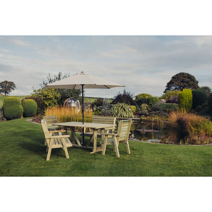 Clover Garden Patio Dining Set by Churnet Valley - 6 Seats - CLOT102