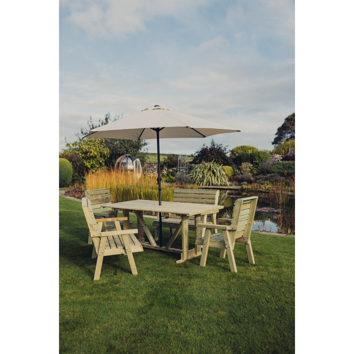 Clover Garden Patio Dining Set by Churnet Valley - 6 Seats - CLOT102