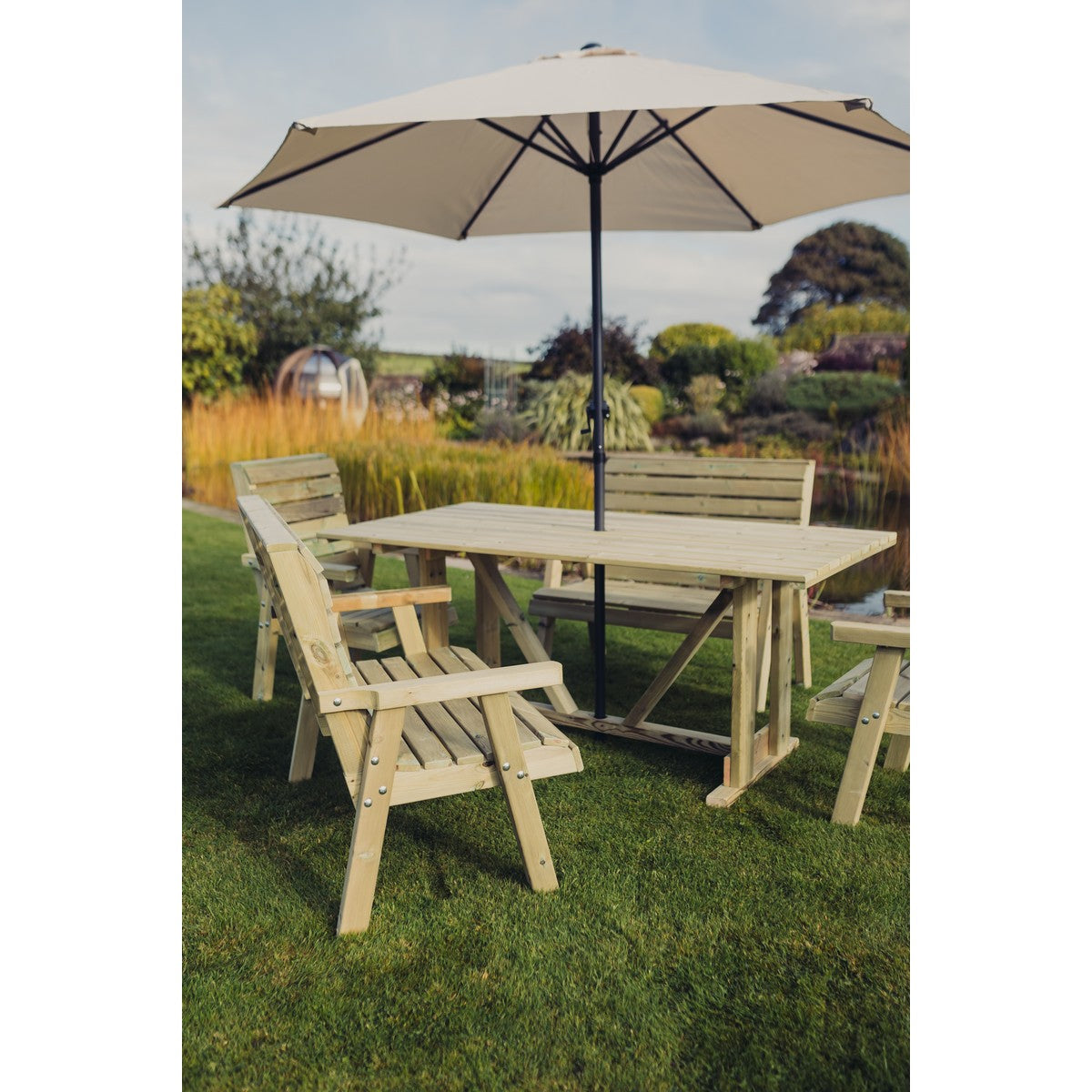 Clover Garden Patio Dining Set by Churnet Valley - 6 Seats - CLOT102