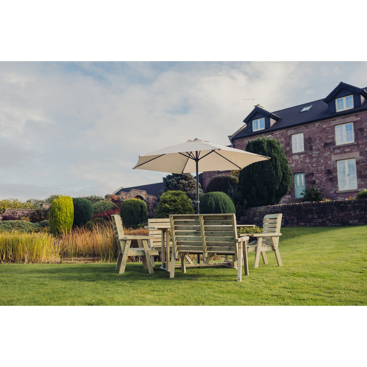 Clover Garden Patio Dining Set by Churnet Valley - 6 Seats - CLOT102