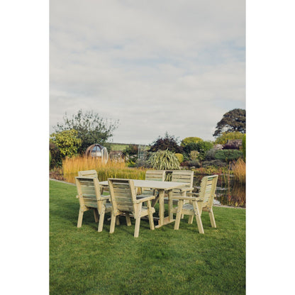 Clover Garden Patio Dining Set by Churnet Valley - 6 Seats - CLOT103
