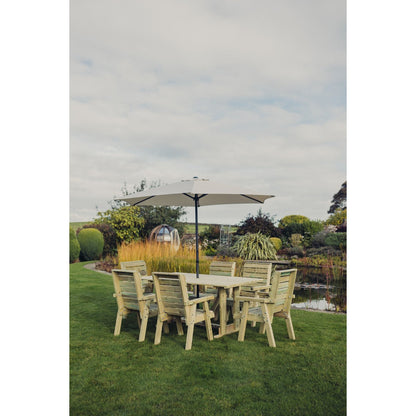 Clover Garden Patio Dining Set by Churnet Valley - 6 Seats - CLOT103