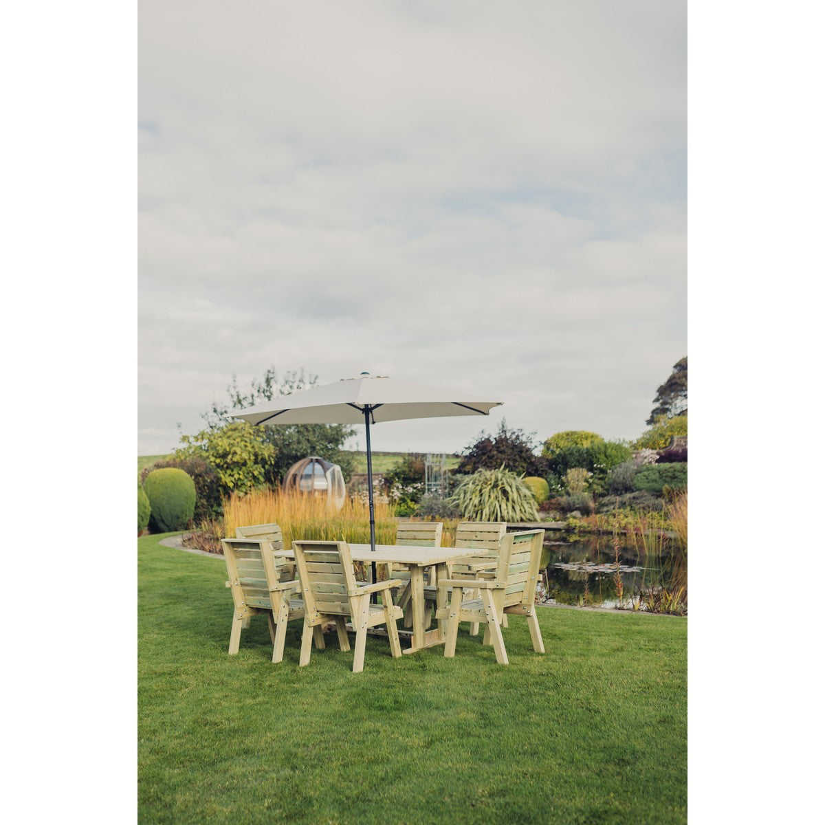 Clover Garden Patio Dining Set by Churnet Valley - 6 Seats - CLOT103