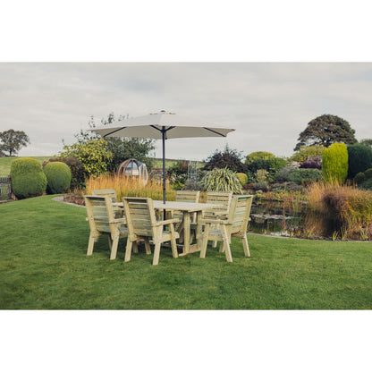 Clover Garden Patio Dining Set by Churnet Valley - 6 Seats - CLOT103