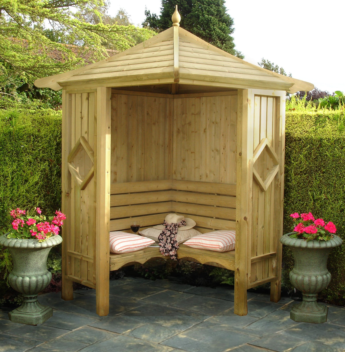 Classic Corner Garden Arbour 4 x 4