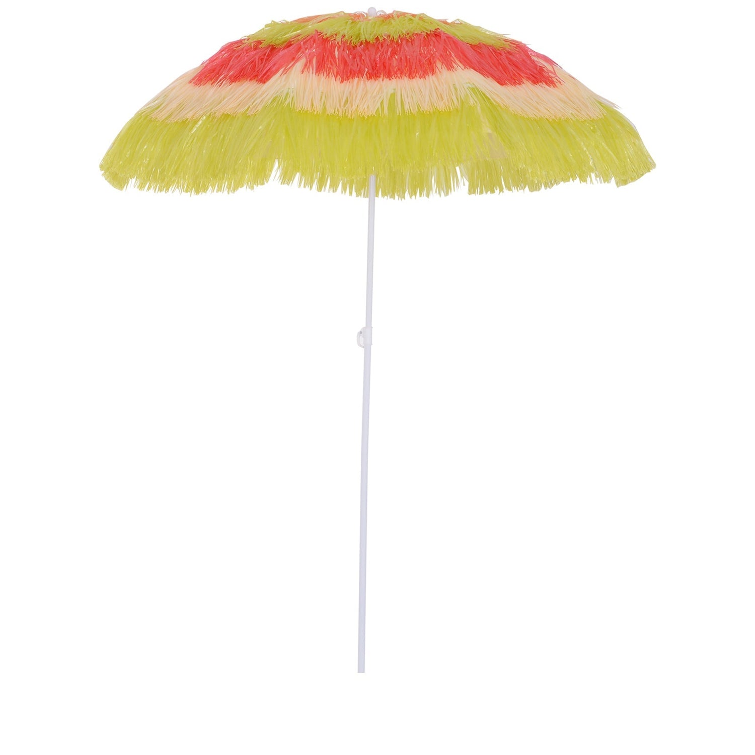 Patio Garden Hawaii Beach Sun Umbrella Sunshade Hawaiian Folding Tilting Crank Parasol Multicolor Primary Image