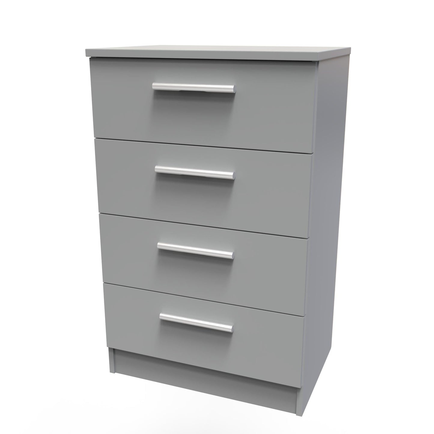 Contrast Chest of Drawers Grey 4 Drawers 89cm