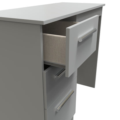Contrast Desk Grey 3 Drawers 90cm