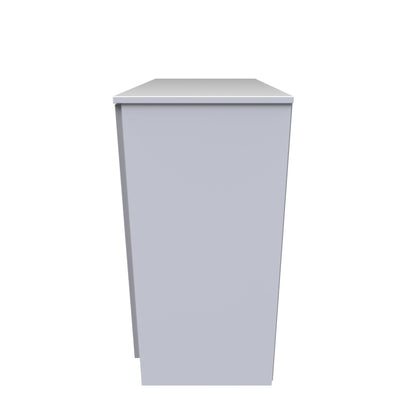 Contrast Cabinet Grey & White 2 Doors 1 Shelf 79cm