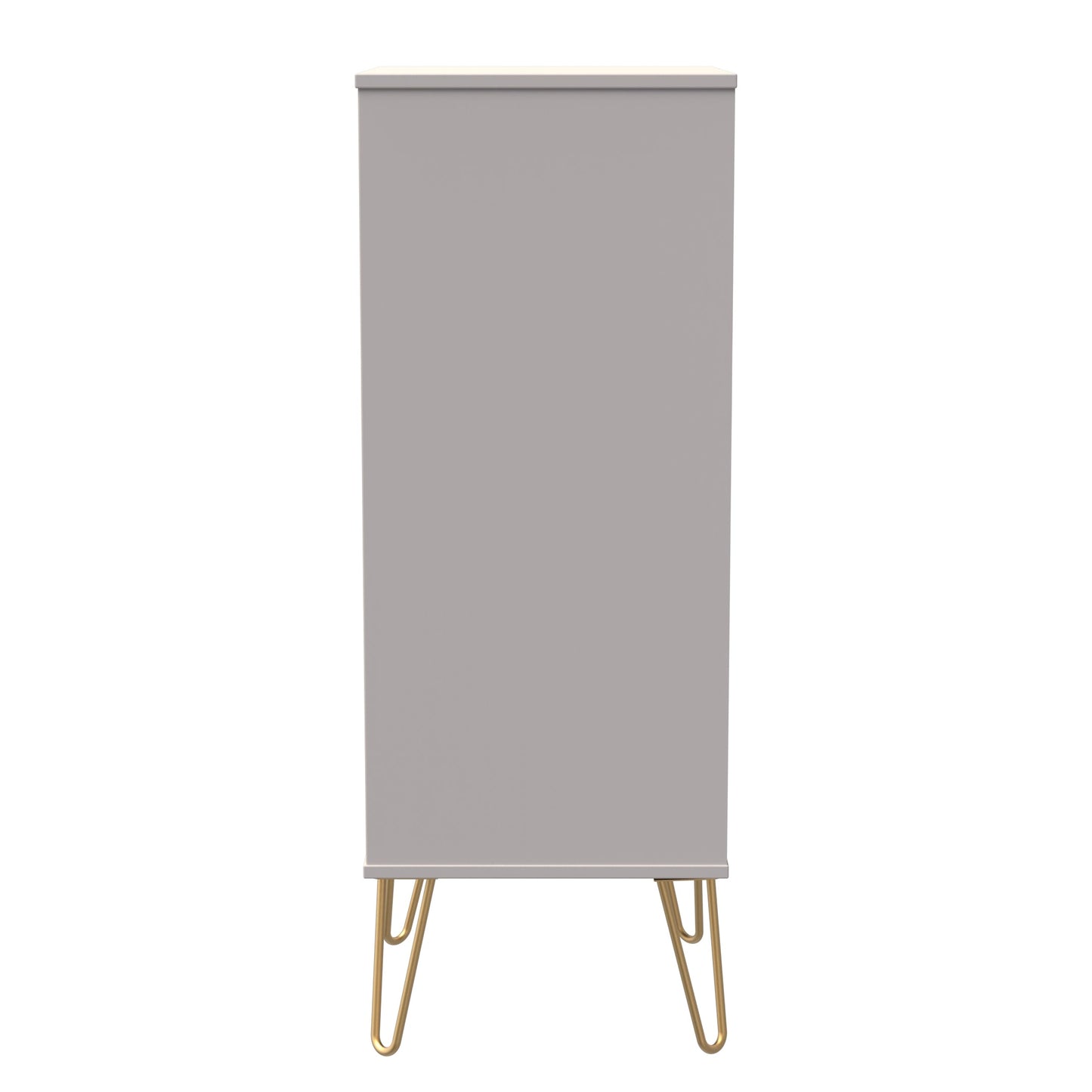 Cube Tall Tallboy Off-White 5 Drawers 109cm